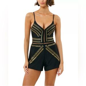 NWT Biliblond One Piece Overall Kim  Italian Lycra Size XL